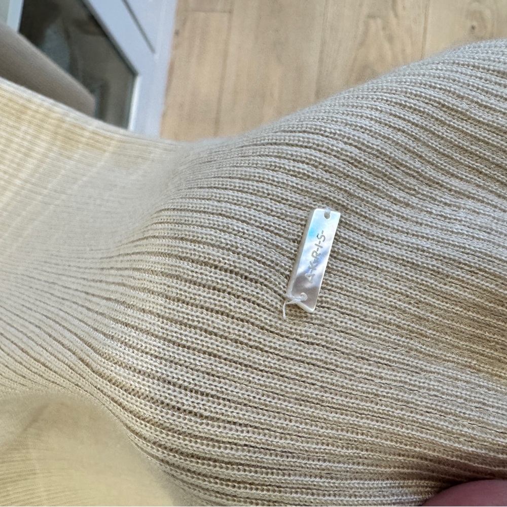 Akris Beige Gradient Ecru Lightweight Cashmere Si… - image 5